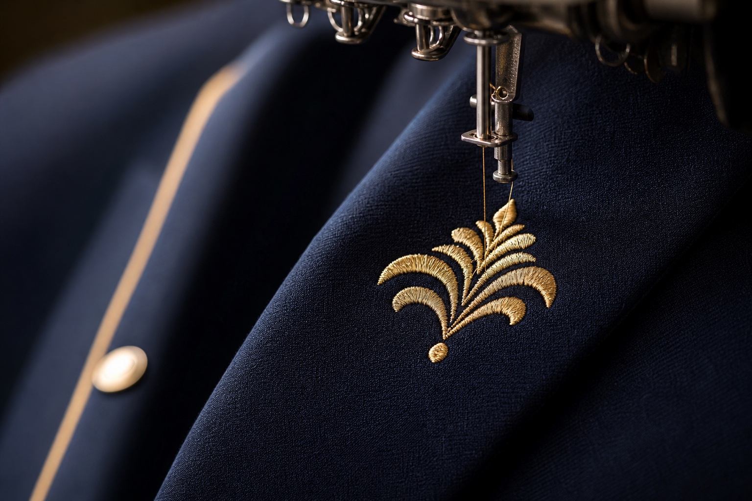 hotel uniform embroidery — professional luxury hotel uniform photography