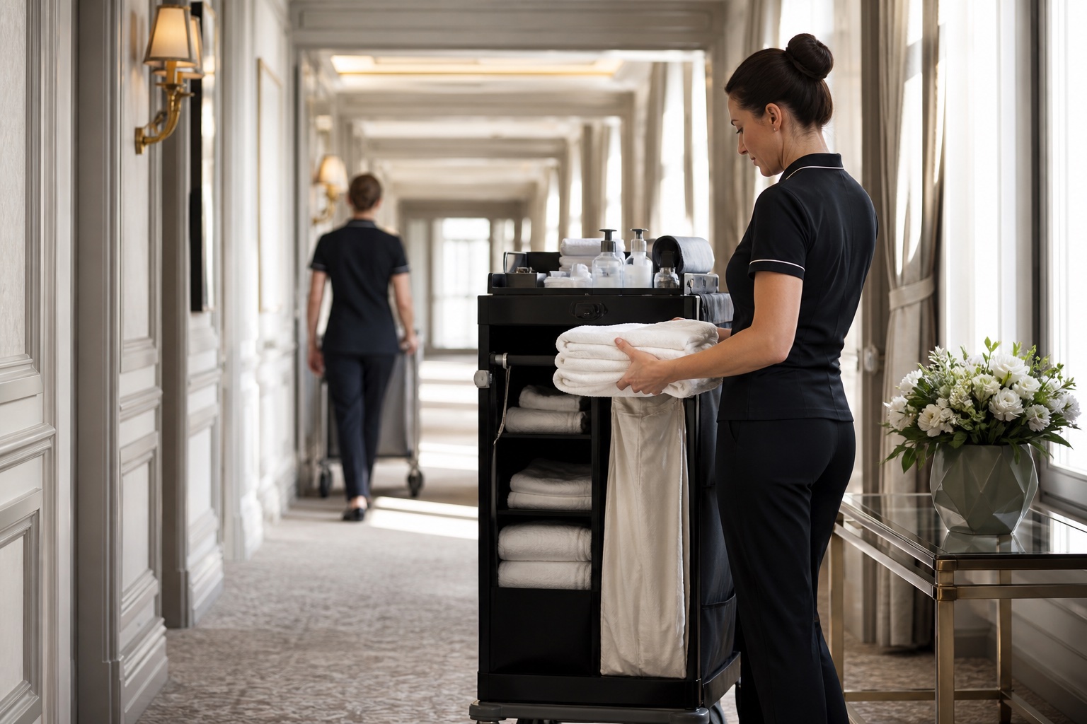 hotel housekeeping uniforms Europe