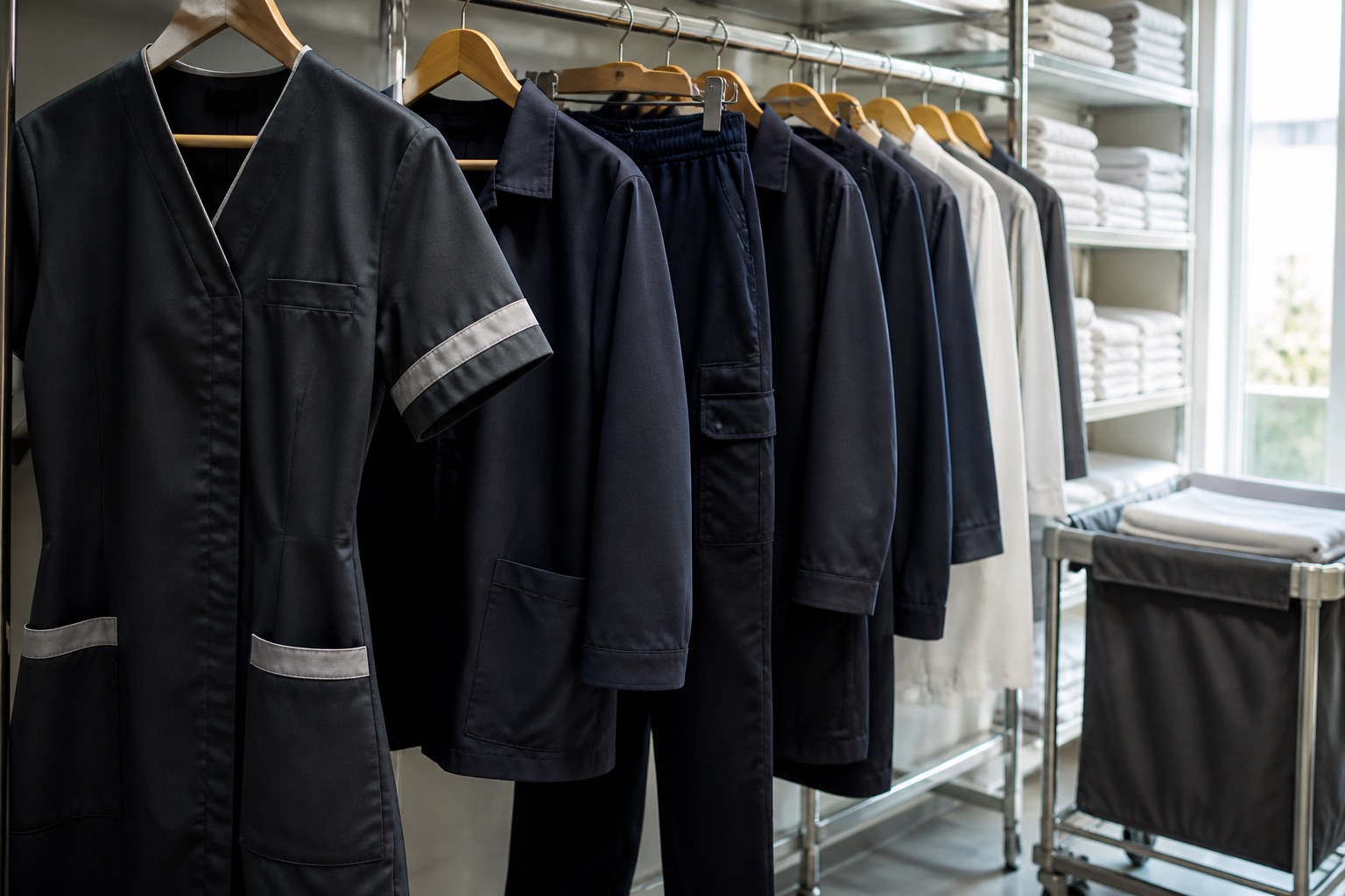 hotel uniforms Belgium staff wear detail