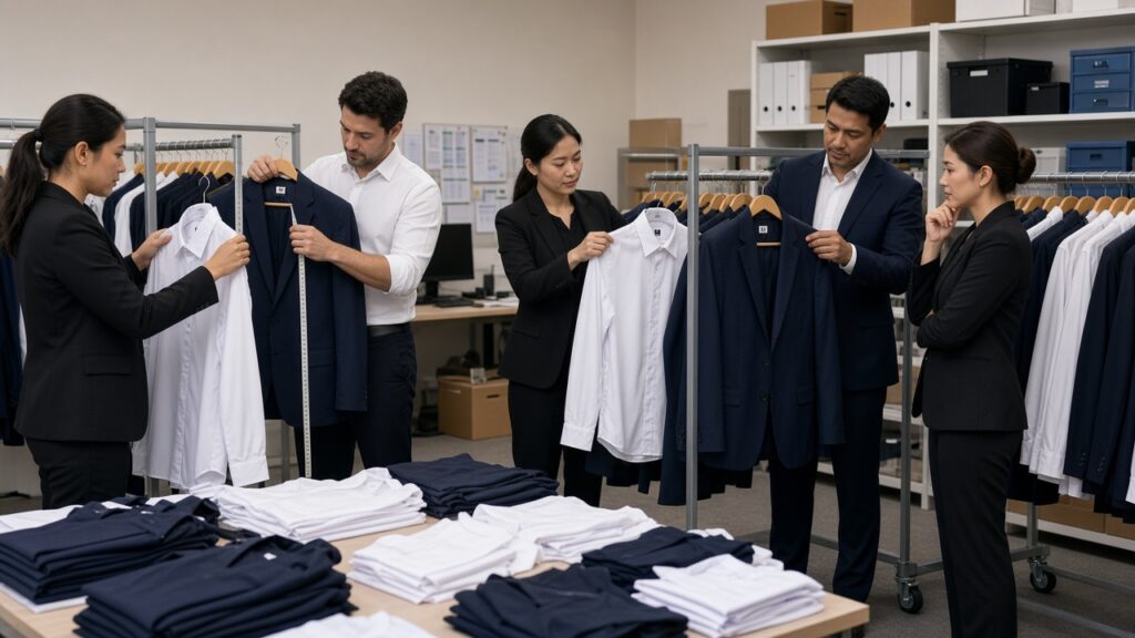 pre-opening hotel uniforms Europe staff wear detail